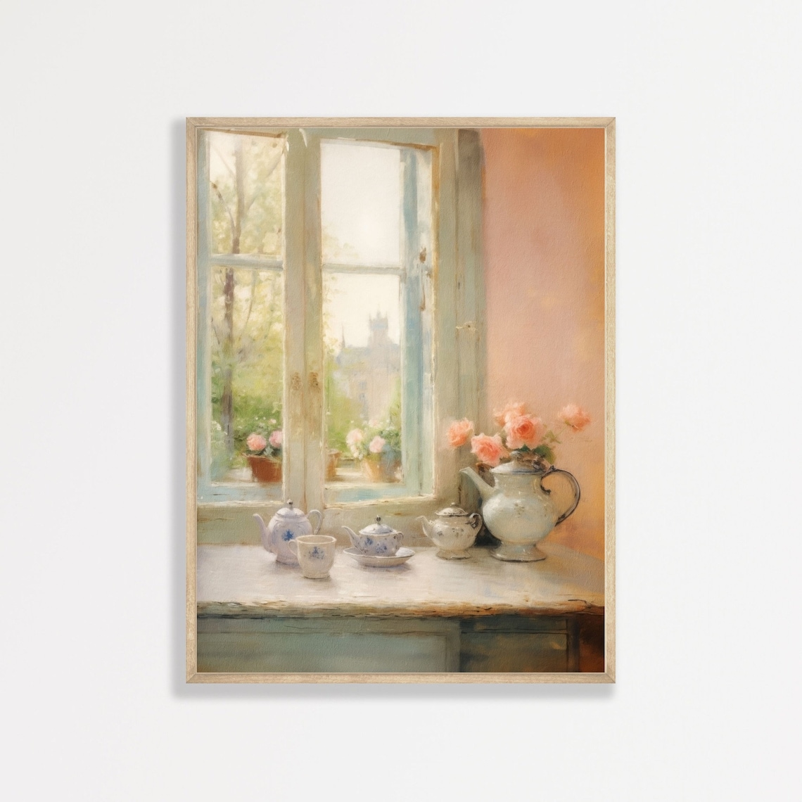 Rustic Still Life Retro Pastel Interior Art Print