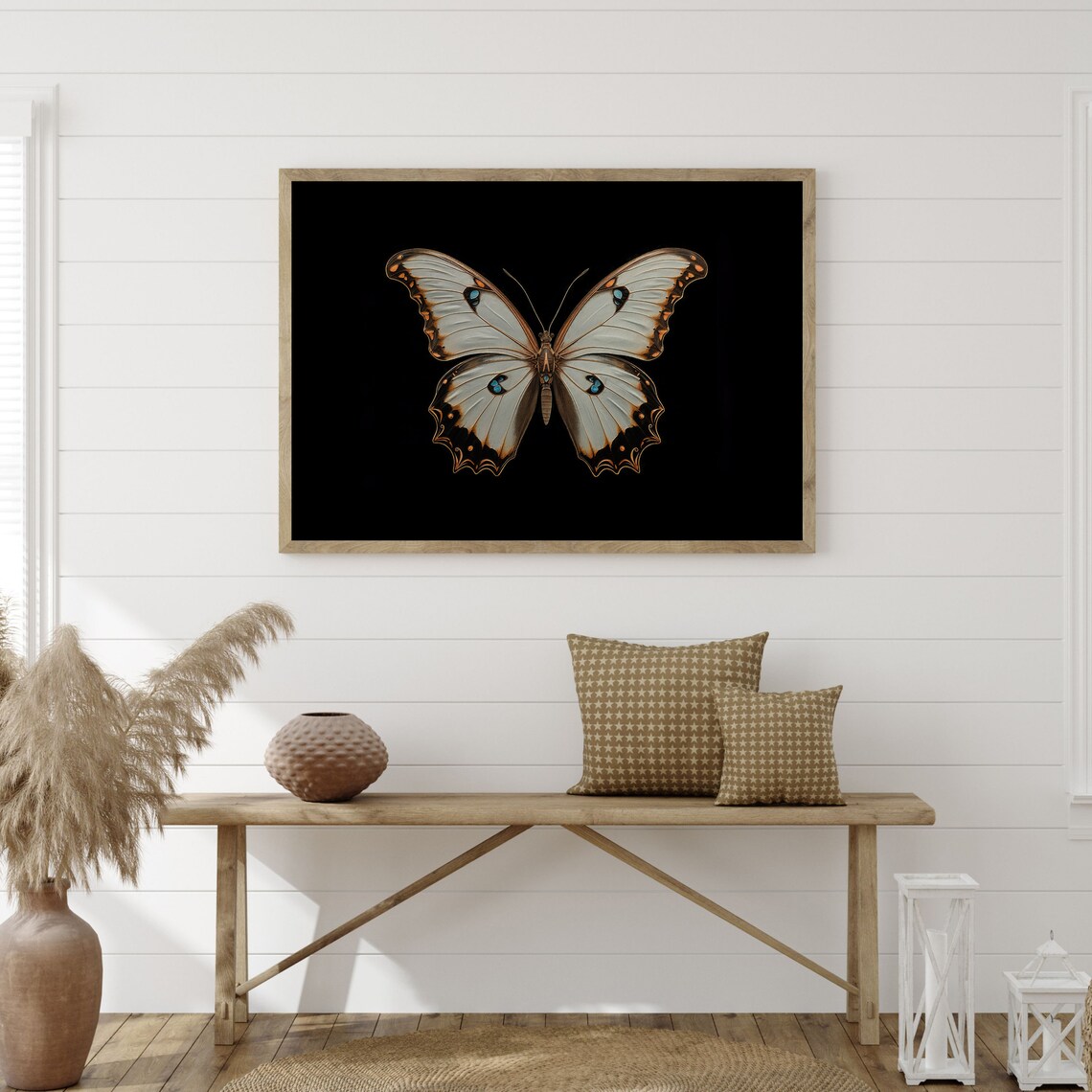 Butterfly Vintage Oil-Painting-Style Art Print - Image 3