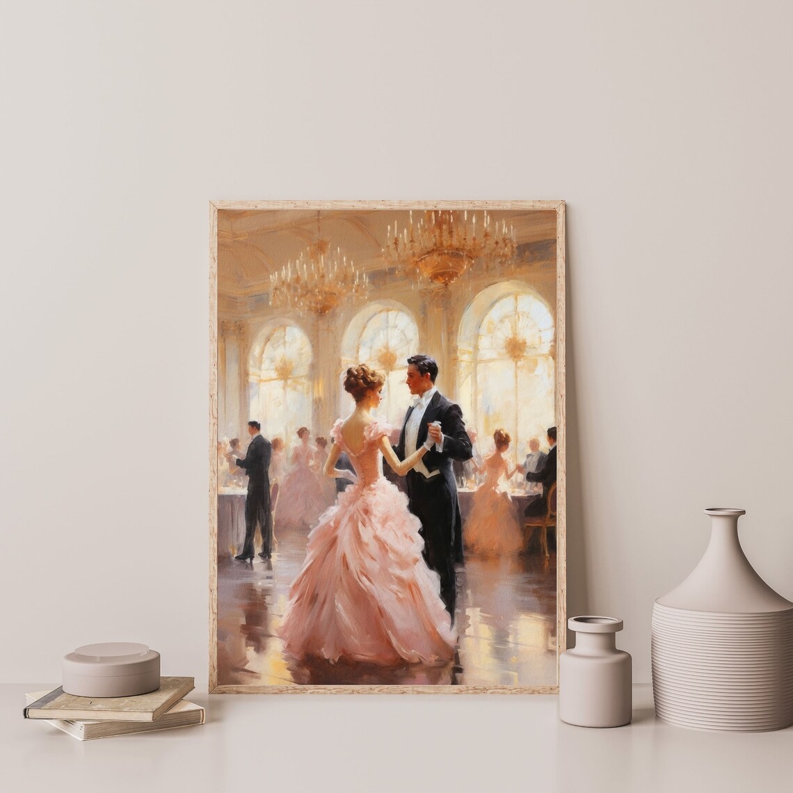Retro Ballroom Dance Portrait, Vintage Poster Print - Image 3