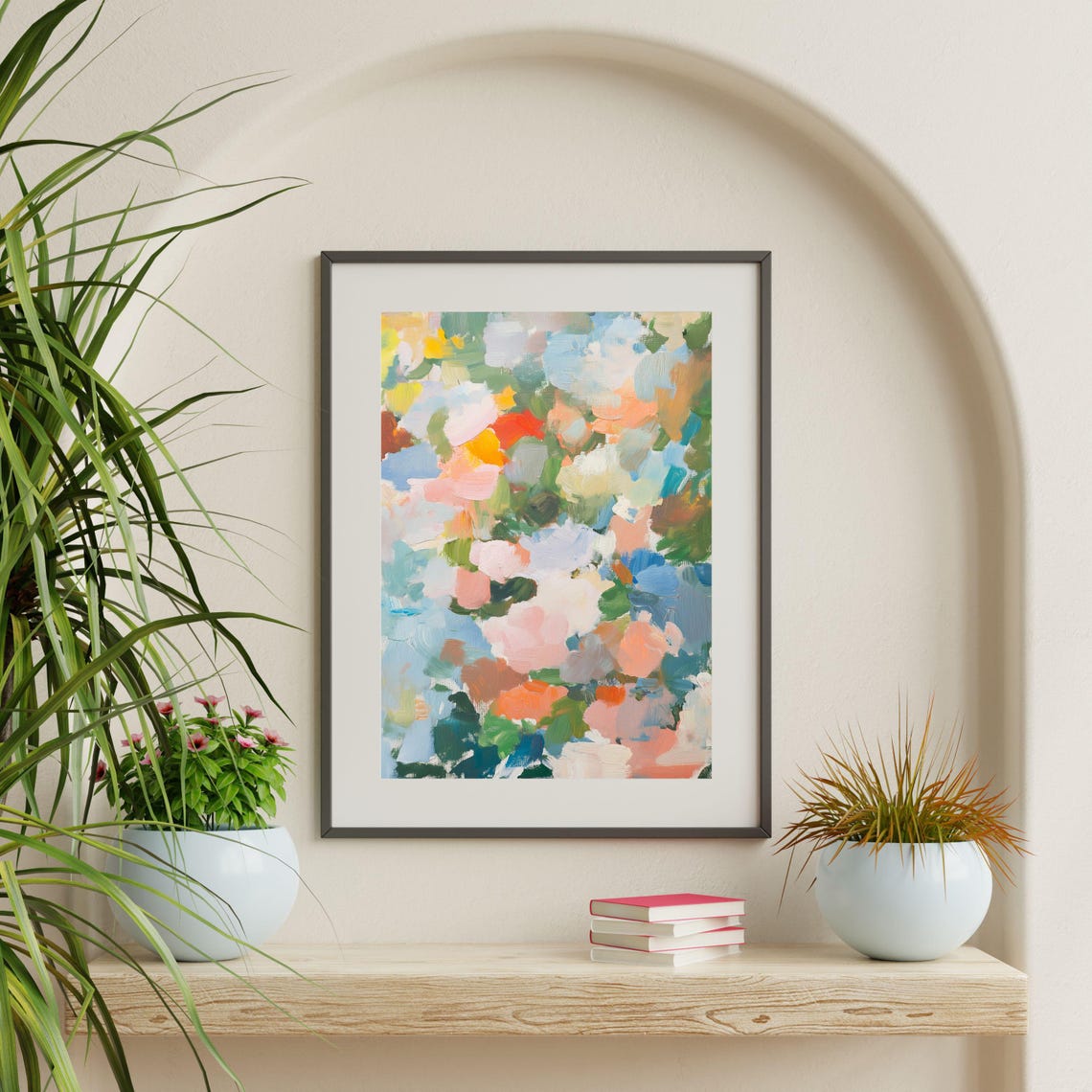 Impressionist Blossom Brushstrokes Pastel Floral Dreamy Art Poster - Image 2