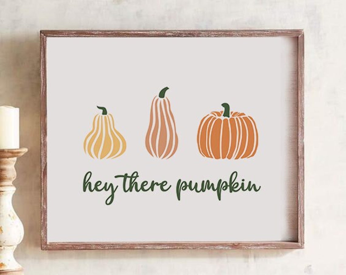 Hey There Pumpkin Fall Pumpkins Autumn Harvest Wall Decor Poster - Image 4