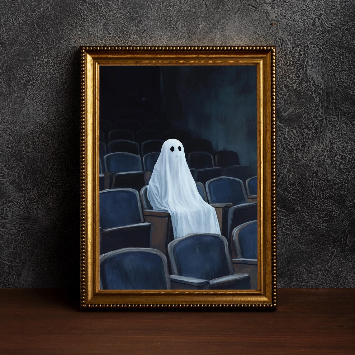 At The Theatre Halloween Gothic Decor Art Print