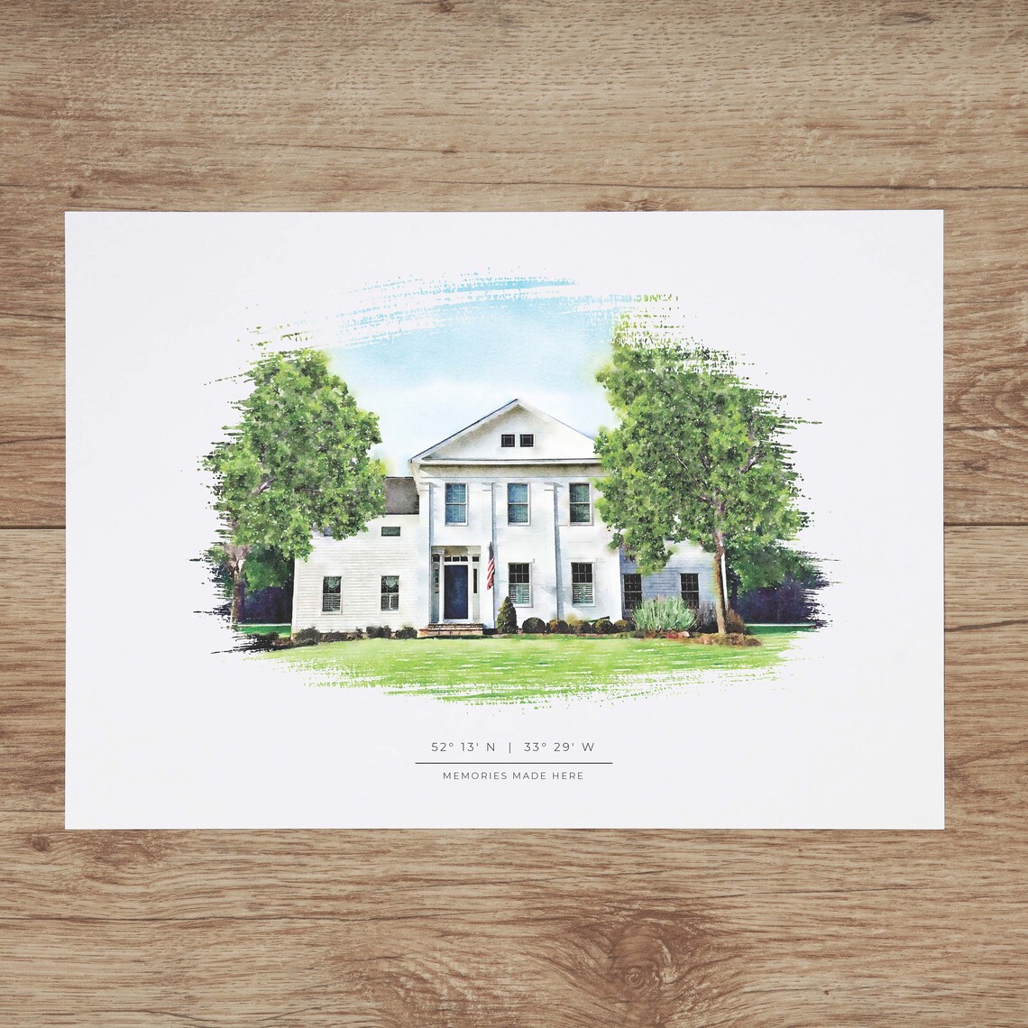 Custom House Portrait - Watercolor - Image 2