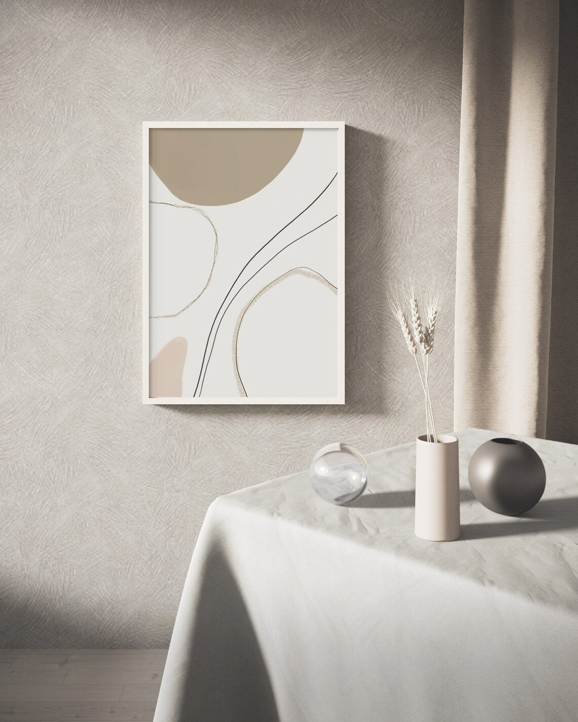 Contemporary Abstract Wall Art, Scandinavian Print - Image 3