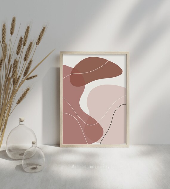 Modern Abstract Print Neutral Wall Art Minimalist Painting Wall Art Geometric Wall Art Print Boho Decor Abstract Print