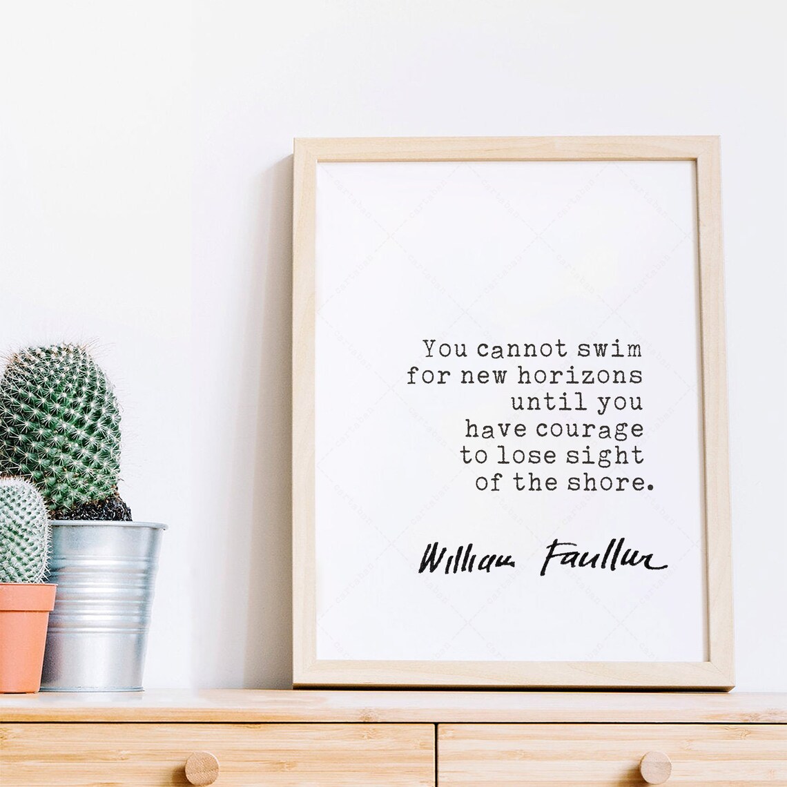 William Faulkner Quote, Book Lovers Inspirational Art Print - Image 3