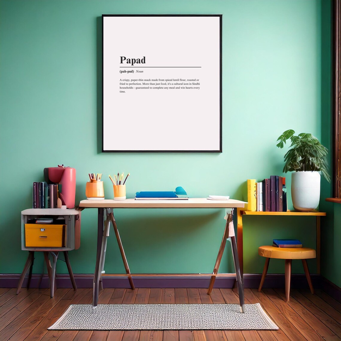 Papad Urban Dictionary Style Poster, Kitchen Decor - Image 2