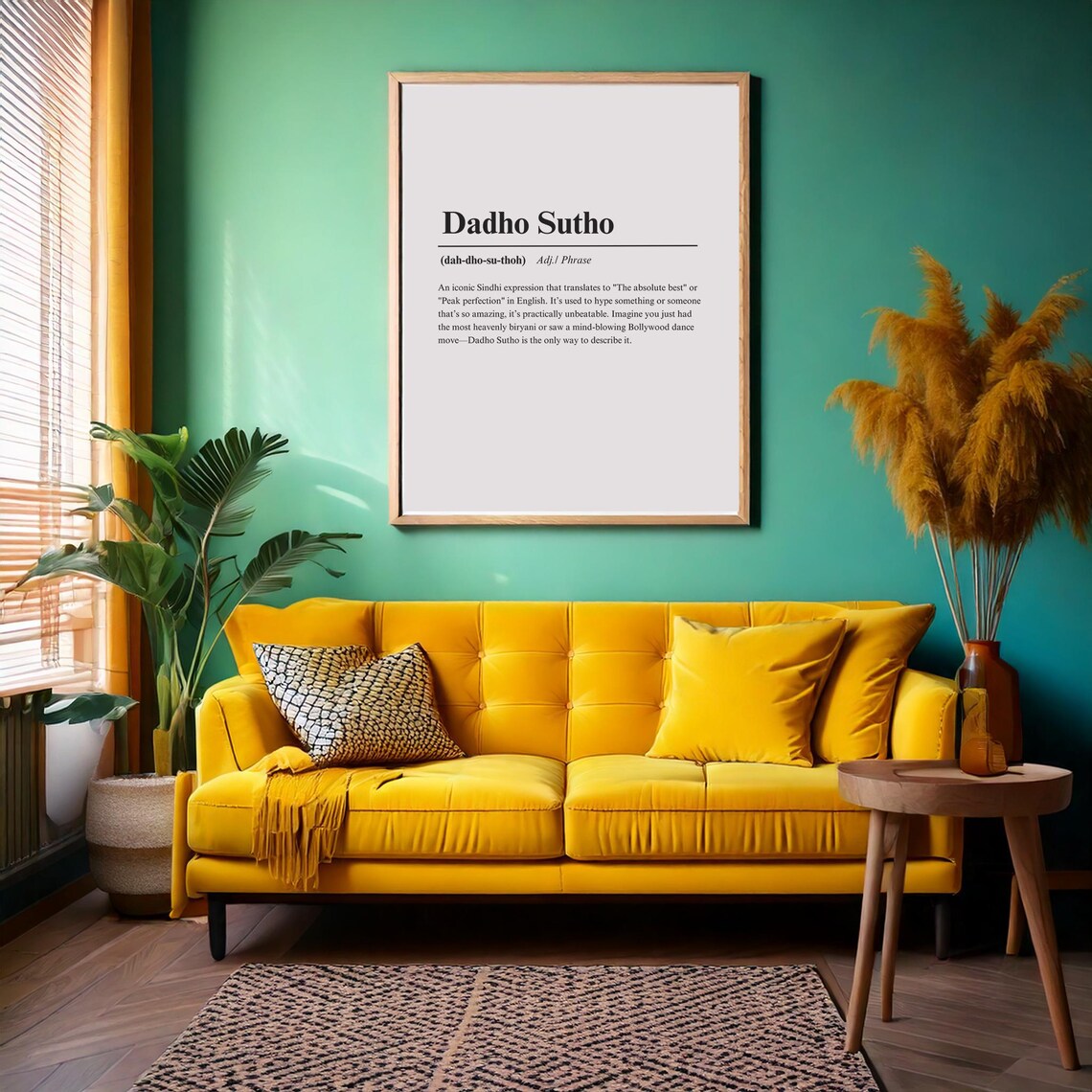 Dado Sutho Urban Dictionary Style Poster, Sindhi Phrase - Image 4