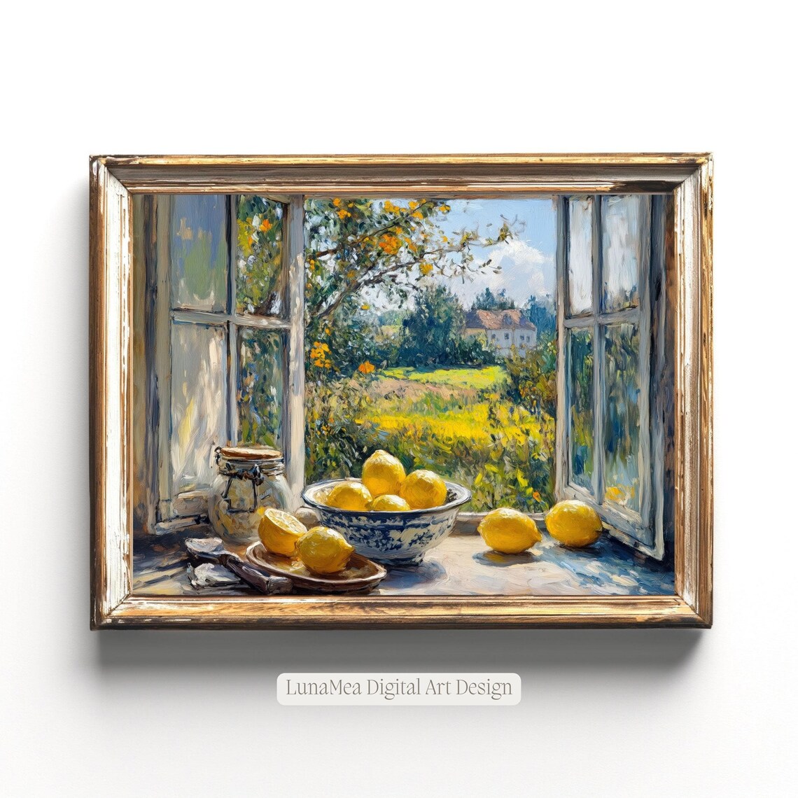 Vintage Lemon Still Life Kitchen Art Print