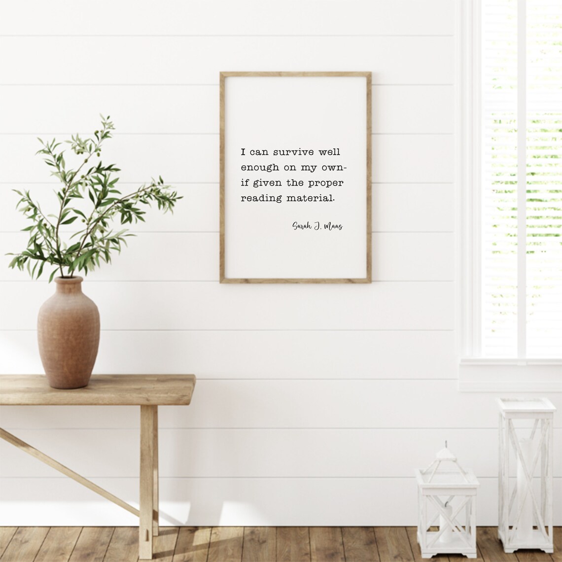 Sarah J Maas Quote Bookish Wall Art, Throne Of Glass - Image 2
