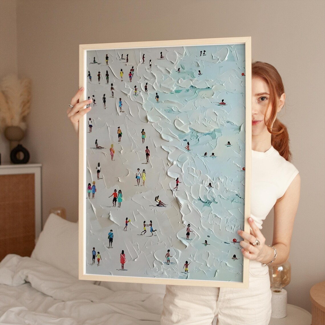 Abstract Beach Poster Print