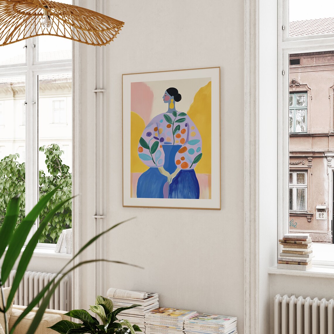 Abstract People, Mid Century Vintage Remix Print - Image 2