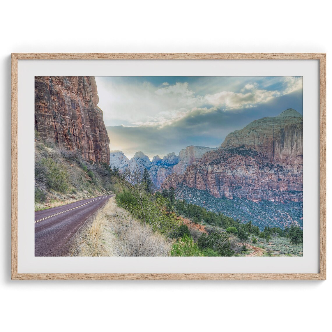 Zion Mountain Landscape, Utah National Park Poster - Image 2