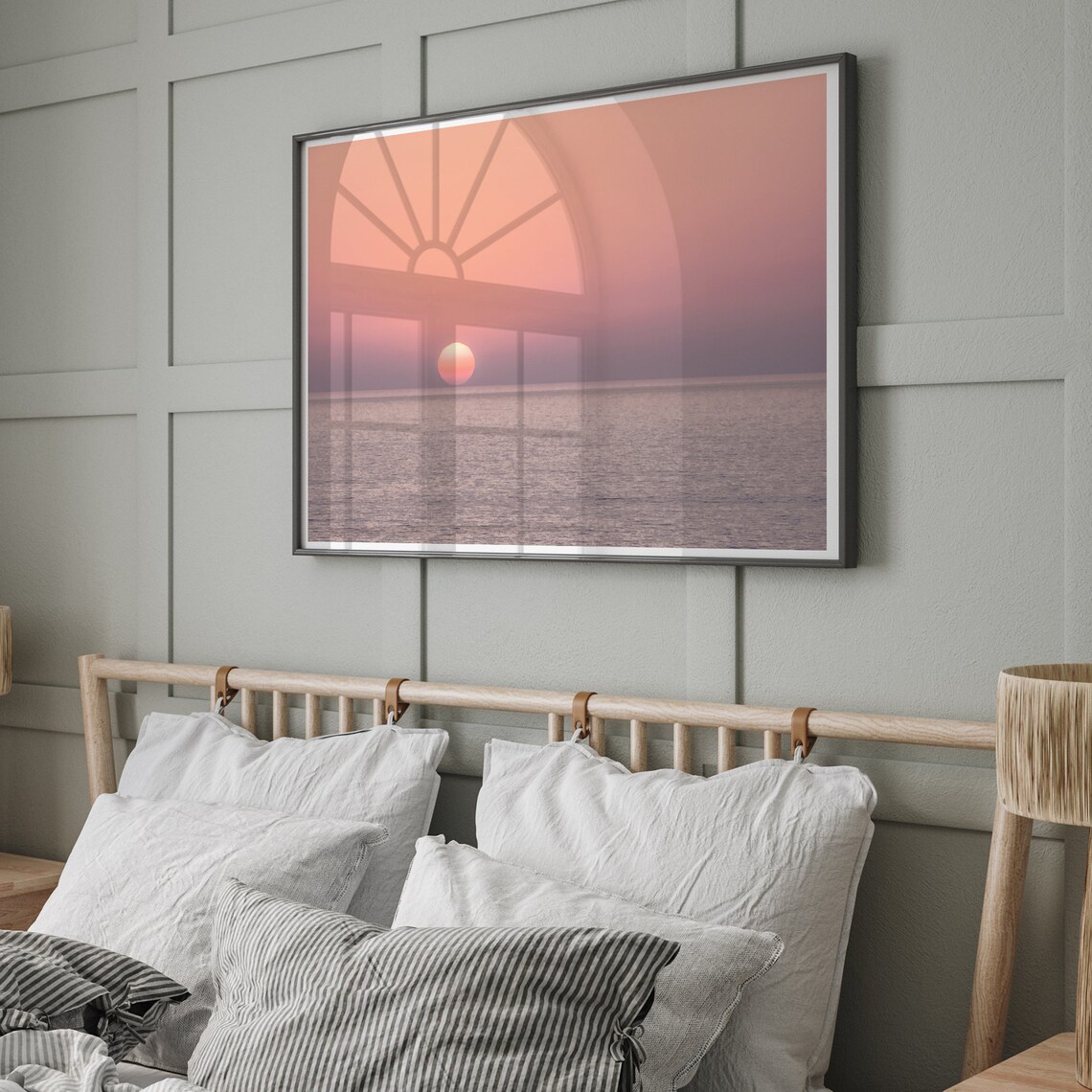 Abstract Ocean Sunset, Minimalist California Beach - Image 2