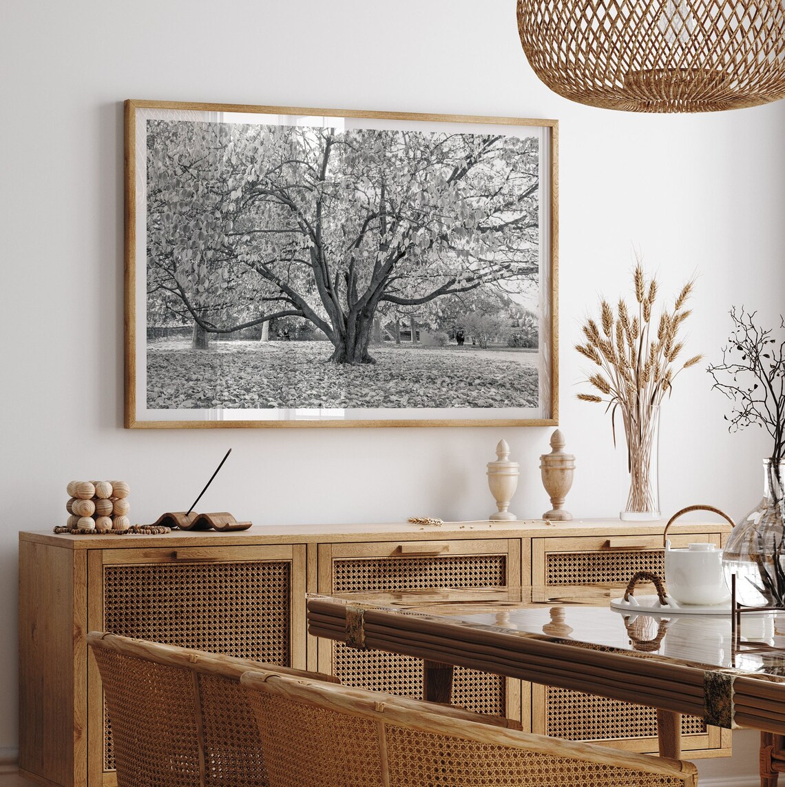 Black and White Tree Photography Art Print, Paris - Image 3