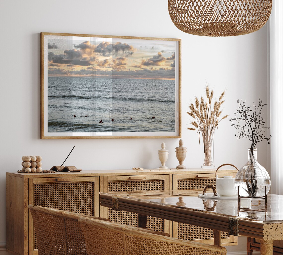 Sunset Surfers, Minimalist California Art Print - Image 4