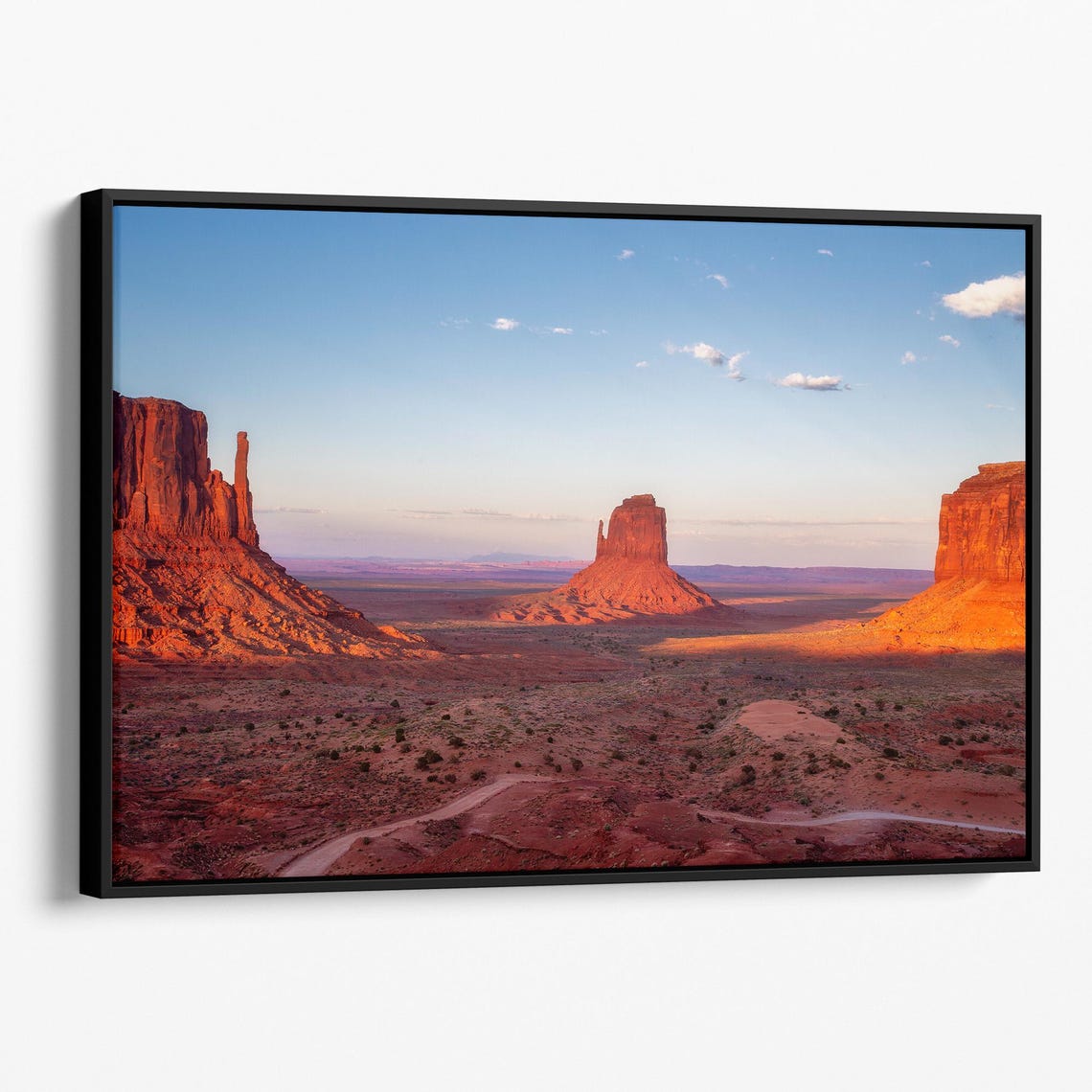 Monument Valley Glowing Red Rock Buttes Sunrise Desert Panorama Poster - Image 2