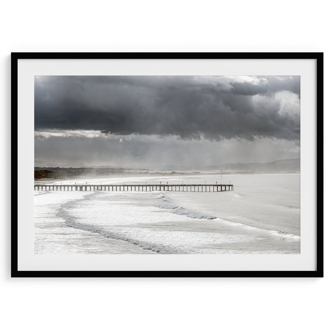 Ocean Pier, California Beach Photography Art Print - Image 2