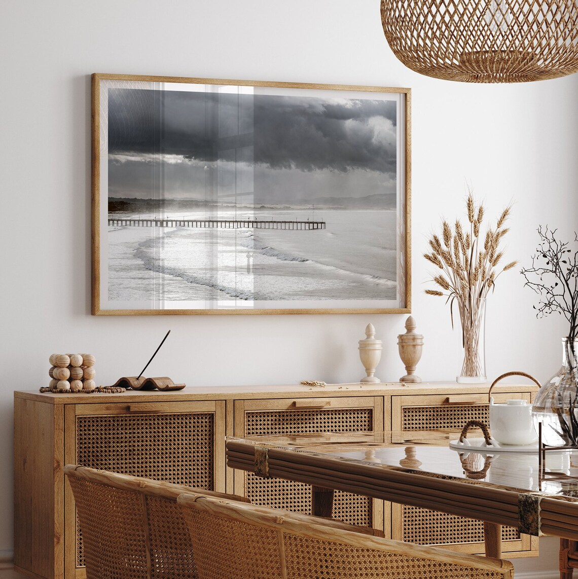 Ocean Pier, California Beach Photography Art Print - Image 4