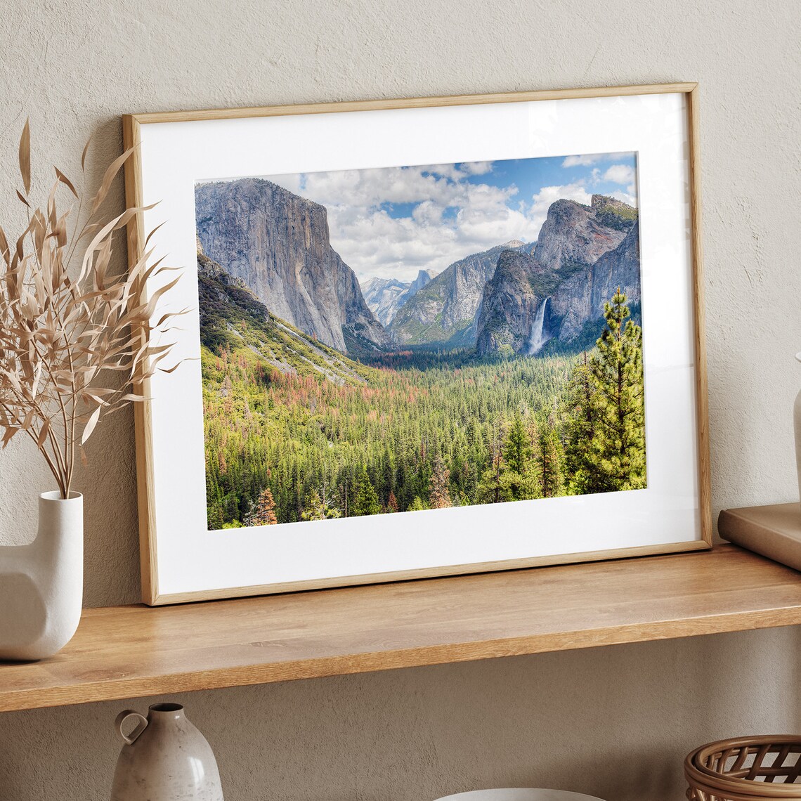 Yosemite National Park Travel Poster, Forest Waterfall - Image 5