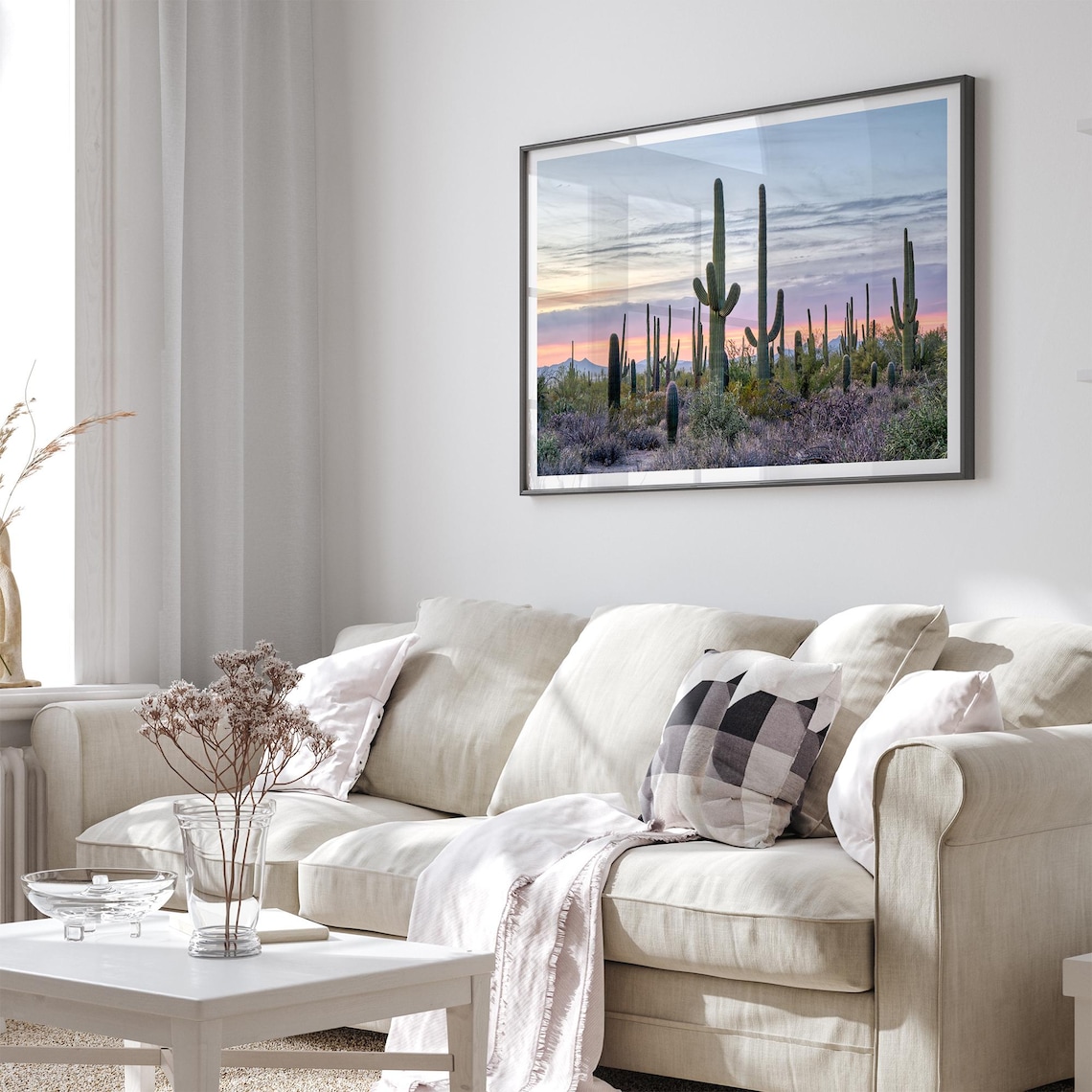 Saguaro Sunset Southwest Desert Cactus Art Print - Image 4
