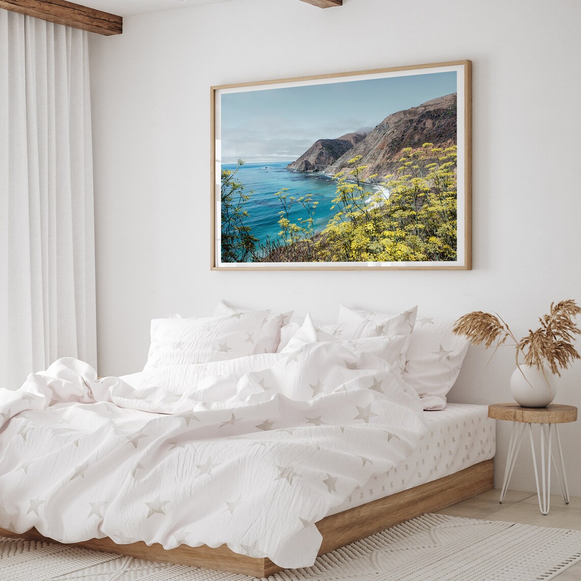 Big Sur Coastal Flowers Art Print, California Coast - Image 2