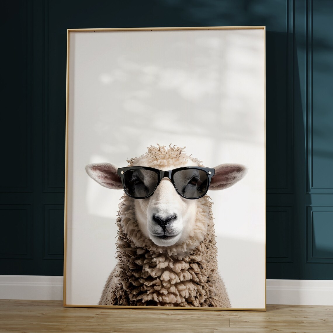 Funny Sheep in Sunglasses Art Print, Kids Bedroom - Image 2