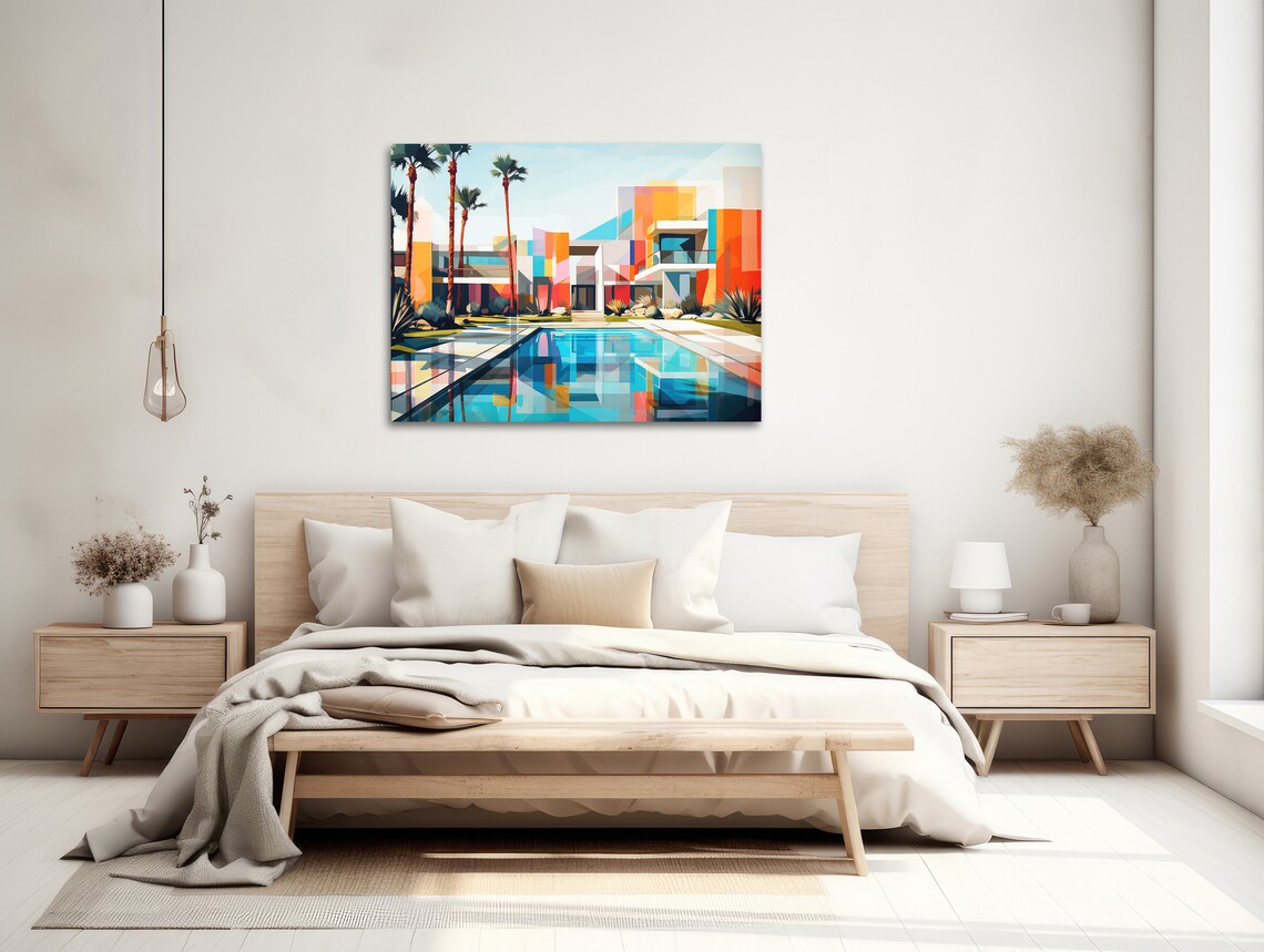 Palm Springs Mid Century Architecture, Retro Poster - Image 2