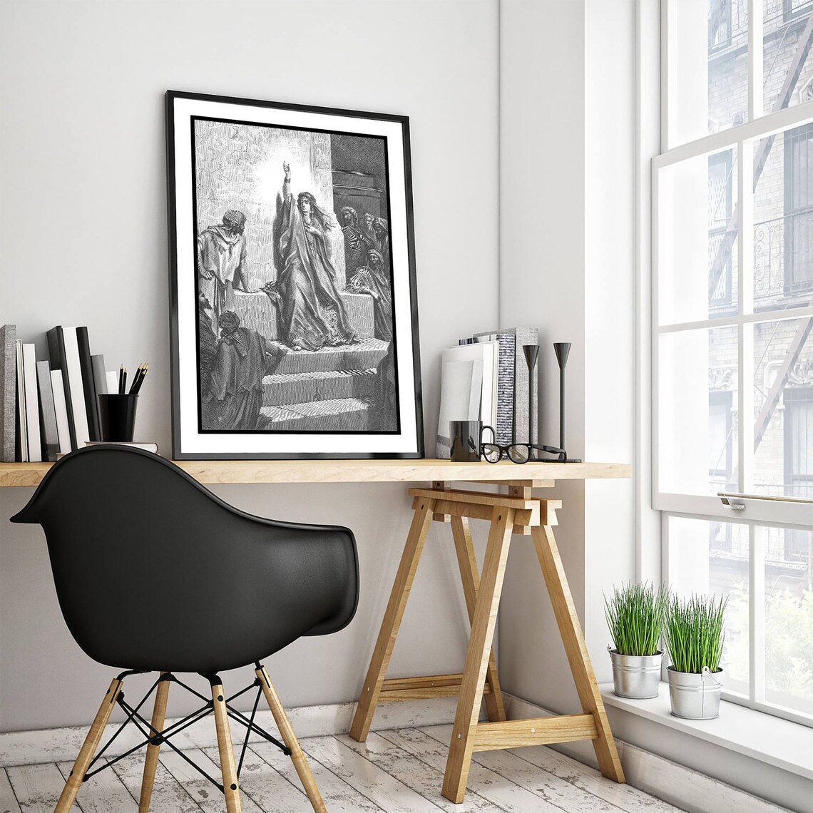 Gustave Dore Deborah Praises Jael Classic Art Print - Image 2