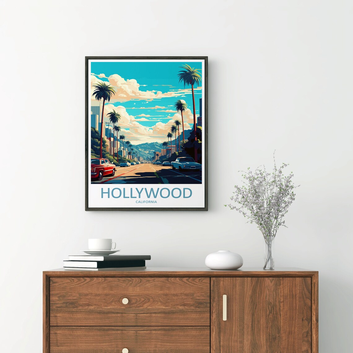Hollywood Travel Print, California Home Decor - Image 3
