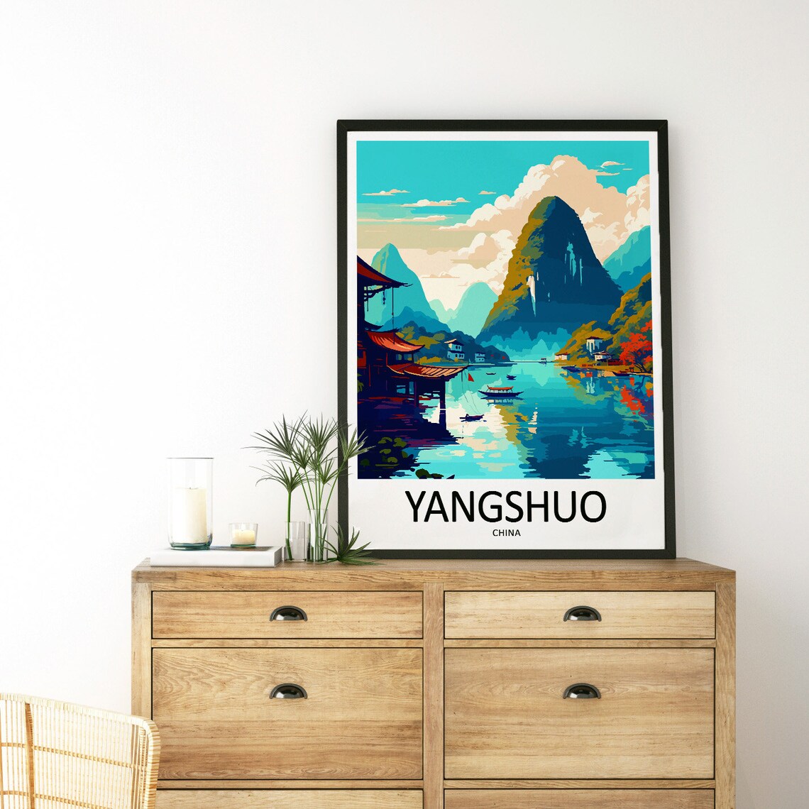 Yangshuo Travel Poster, China Wall Decor - Image 3