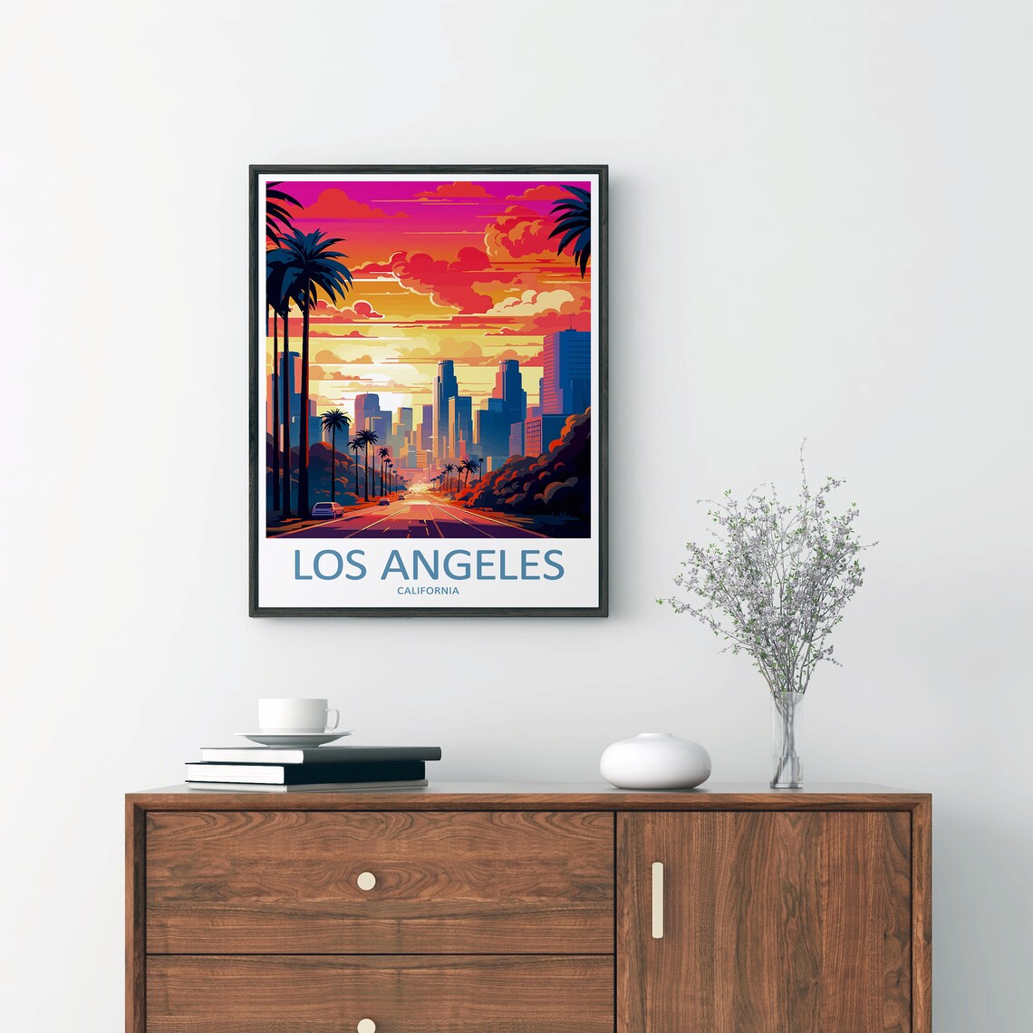 Los Angeles Travel Print, California Wall Decor - Image 2