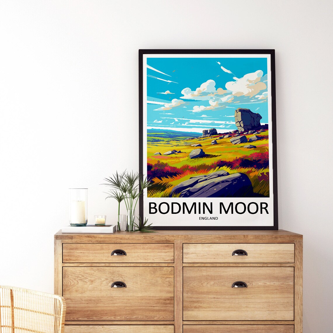 Bodmin Moor Travel Poster, England Home Decor - Image 3
