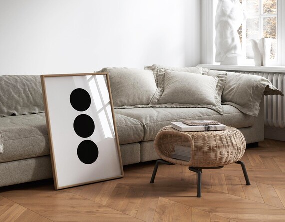 Black And White Wall Art Minimalist Gallery Decor Scandinavian Prints