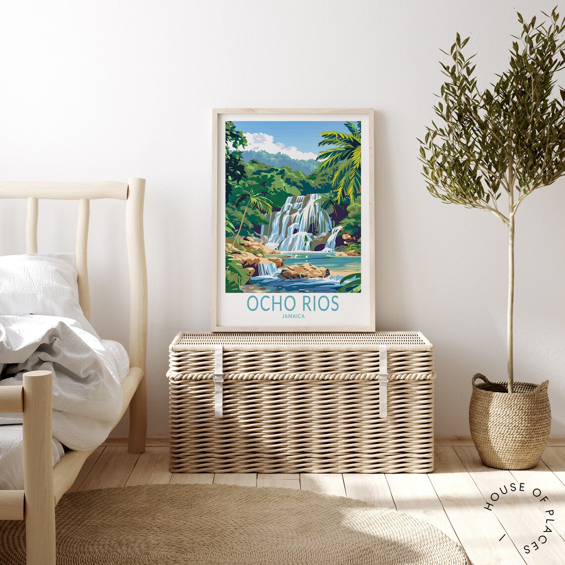 Ocho Rios Jamaica Travel Poster, Wall Decor Art - Image 4