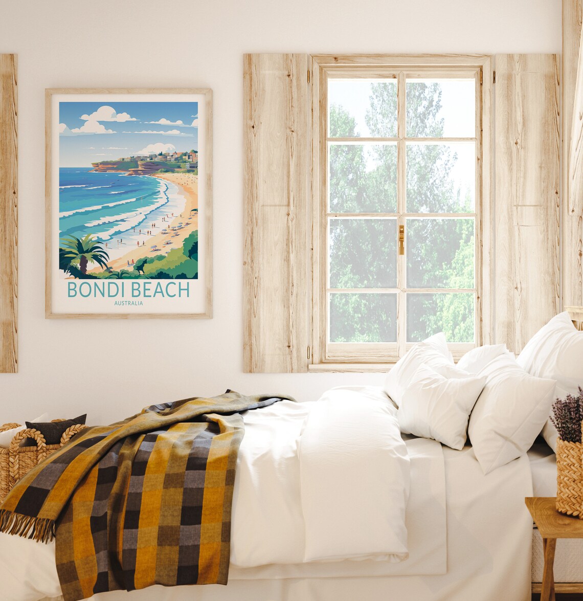Bondi Beach Australia Coastal Travel Poster - Image 2
