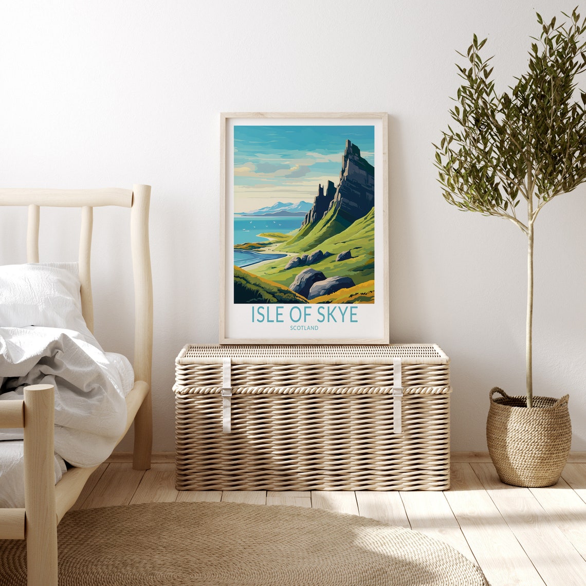 Isle Of Skye Travel Print Isle Of Skye Scotland Poster Print Isle Of Skye Wall Art Scotland Coast Wall Decor Custom Travel Poster - Image 3