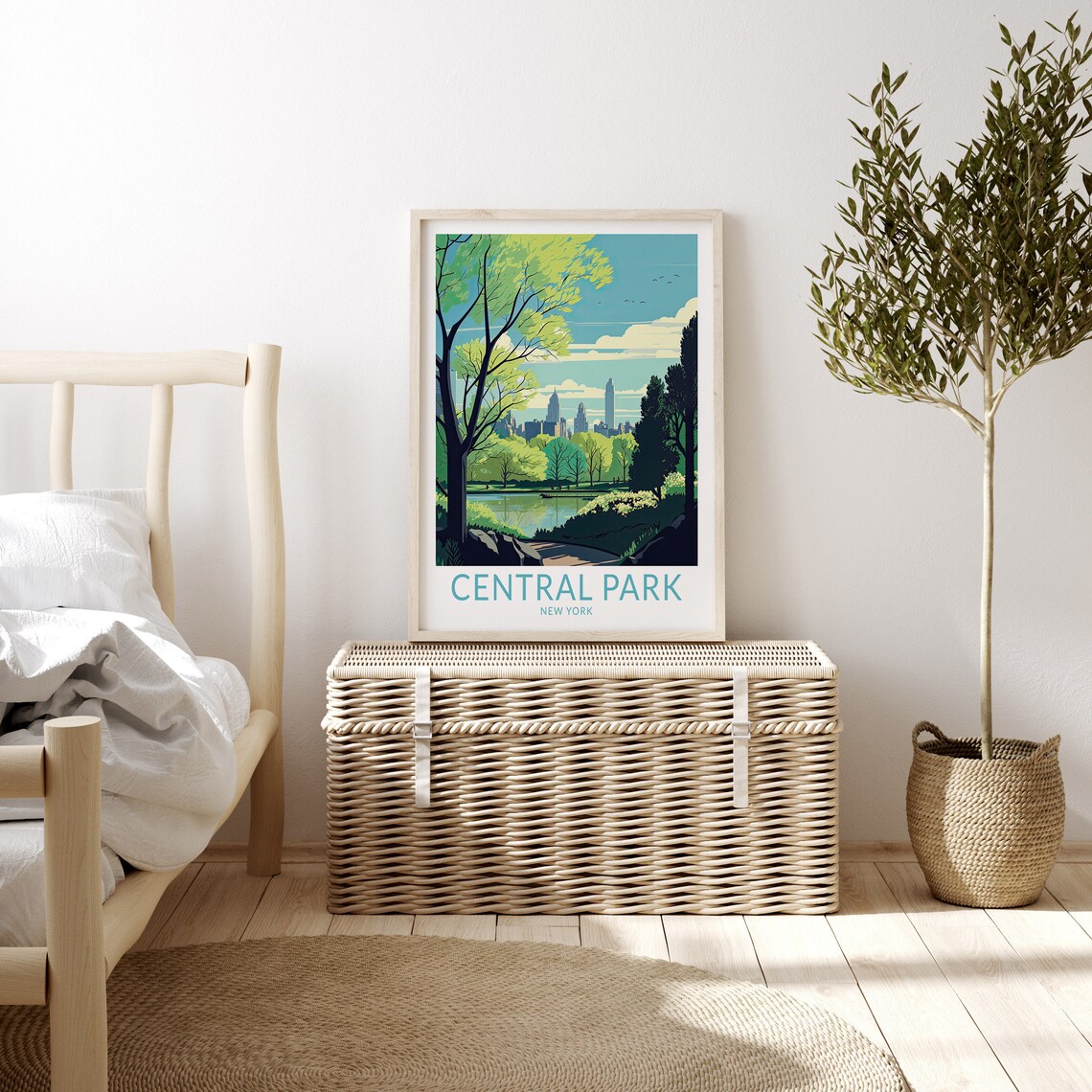 New York Central Park Travel Poster, Manhattan Art Print - Image 3