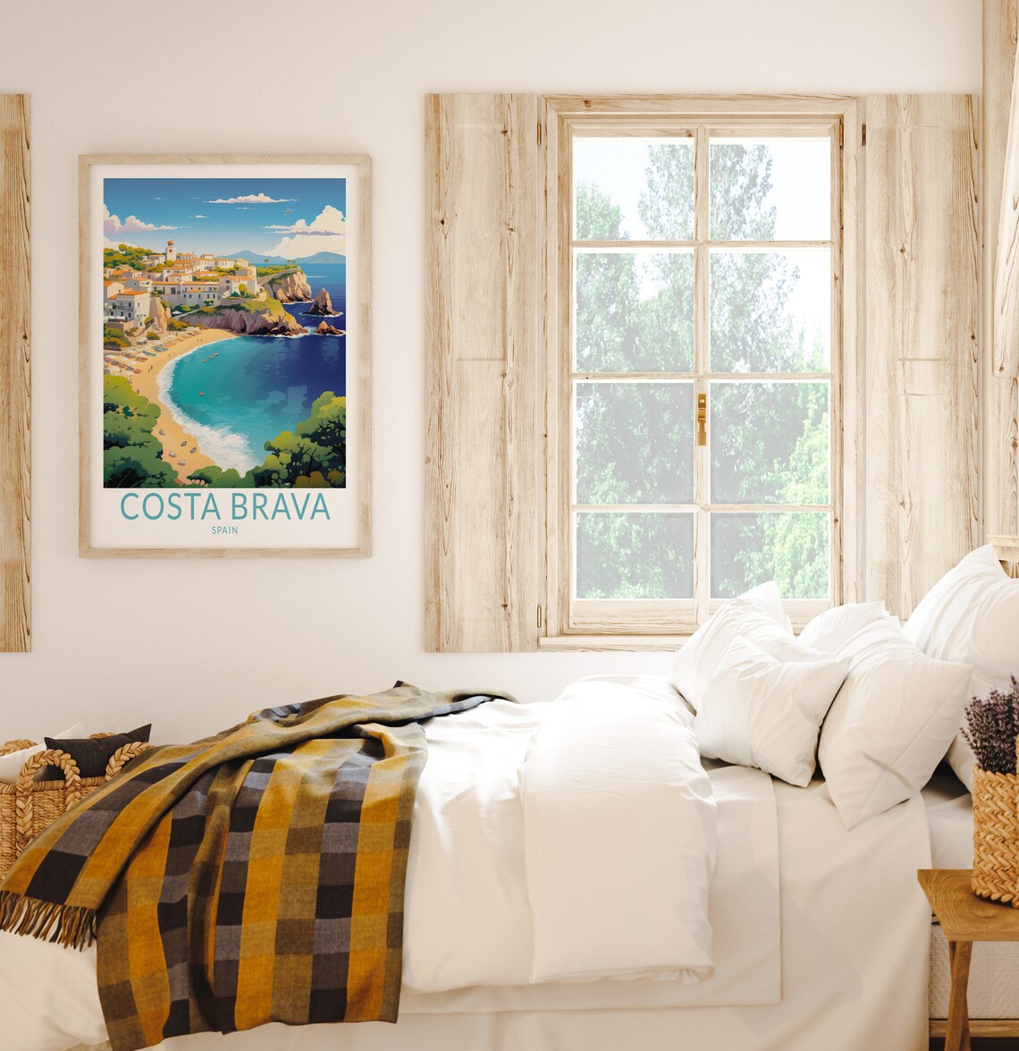Costa Brava Spain Travel Poster, Coastal Landscape - Image 2