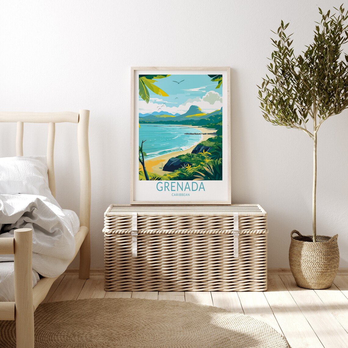 Grenada Travel Poster, Caribbean Island Wall Art - Image 3
