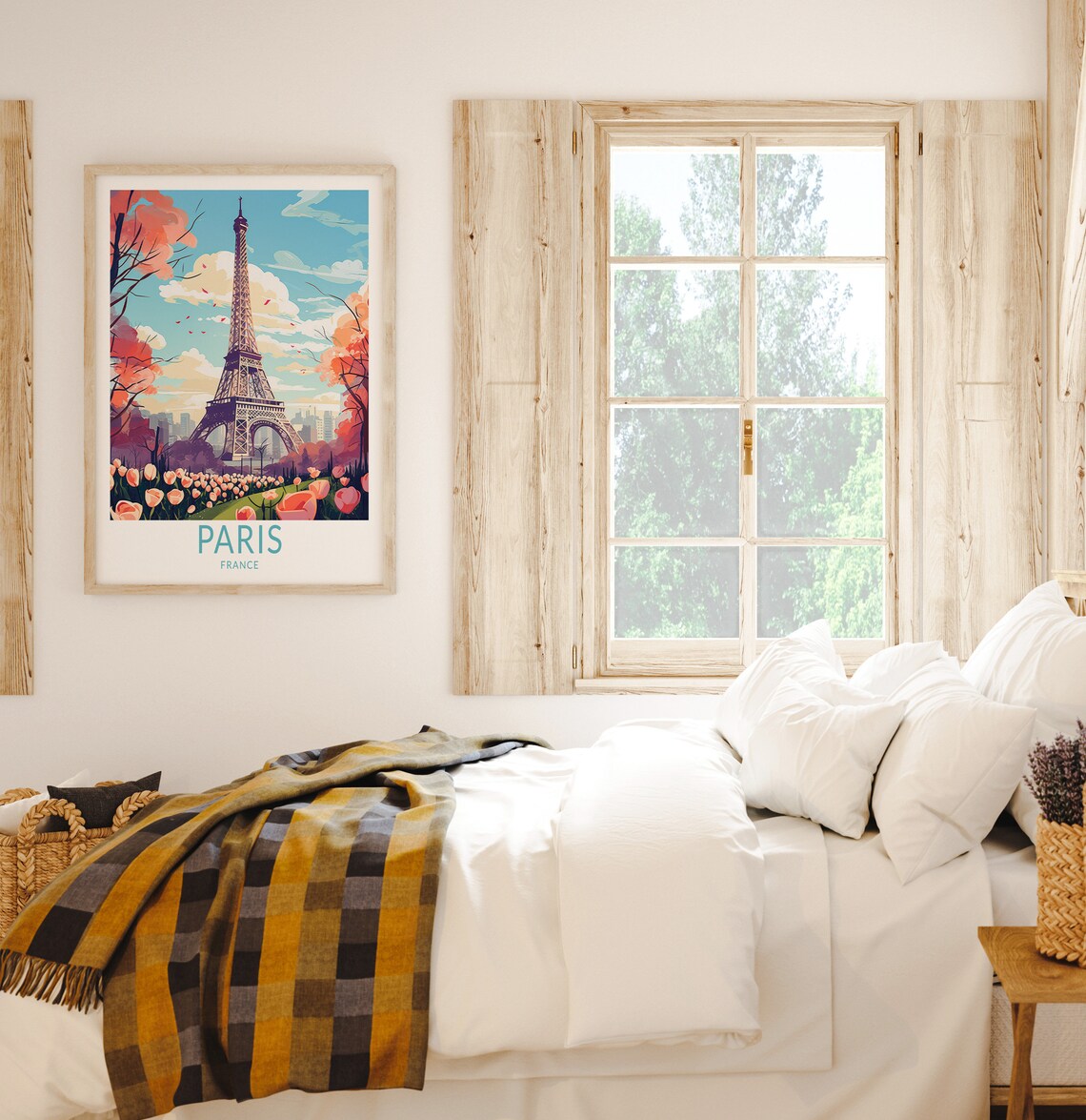 Paris Travel Poster, Minimalist France Wall Art - Image 2