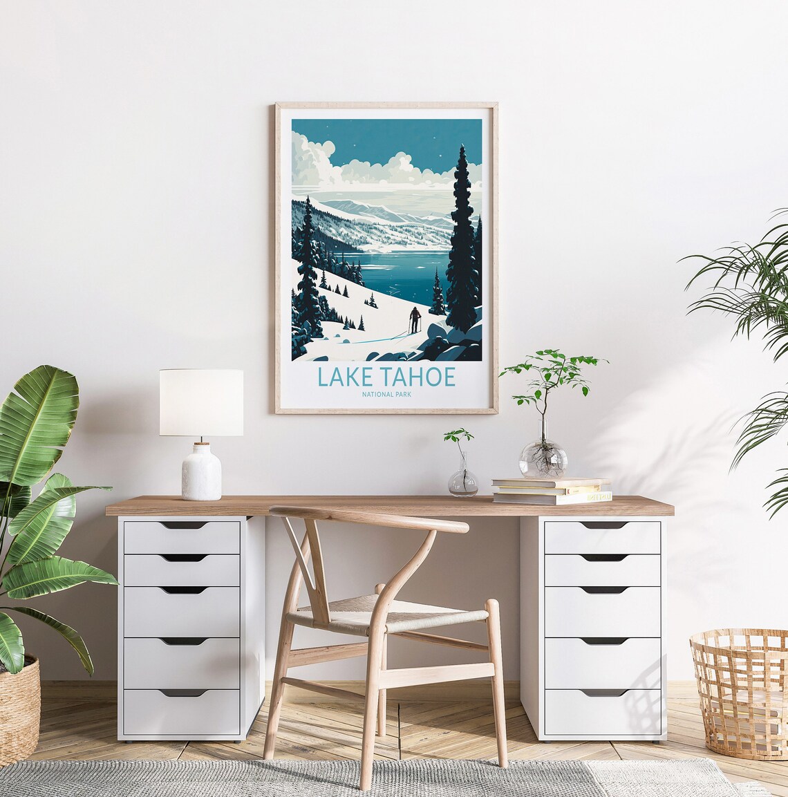 Lake Tahoe National Park Travel Poster, Wall Art Print - Image 2