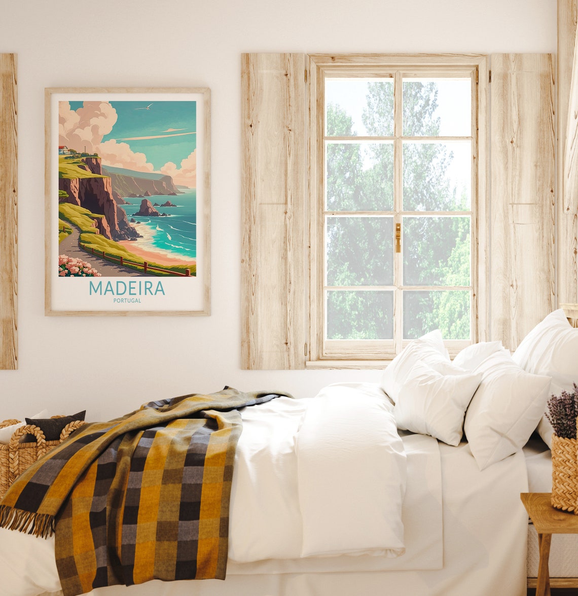 Madeira Portugal Travel Poster Wall Art Madeira Poster Landscape Wall Art Madeira Portugal Travel Print Travel Gift - Image 2