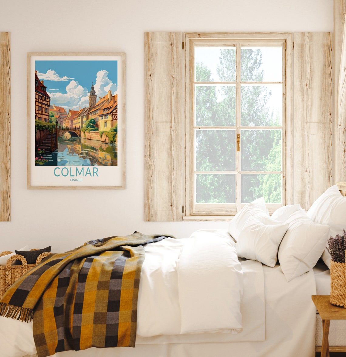 Colmar City Travel Print Colmar France Travel Poster Print Colmar City Wall Art Colmar France Travel Wall Decor - Image 2