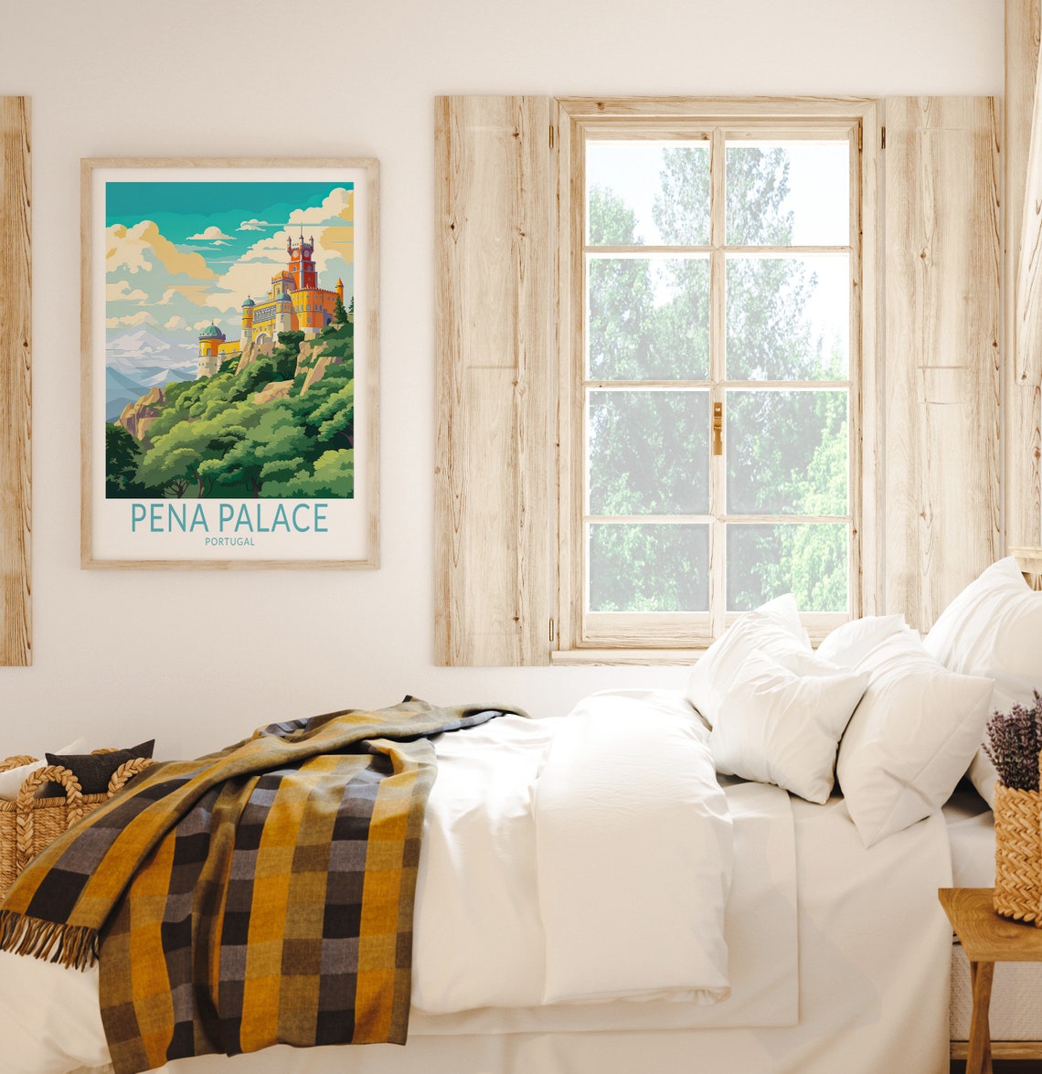 Pena Palace Portugal Travel Poster Wall Art Pena Palace Portugal Poster Portugal Wall Art Portugal Travel Print Travel Gift - Image 2
