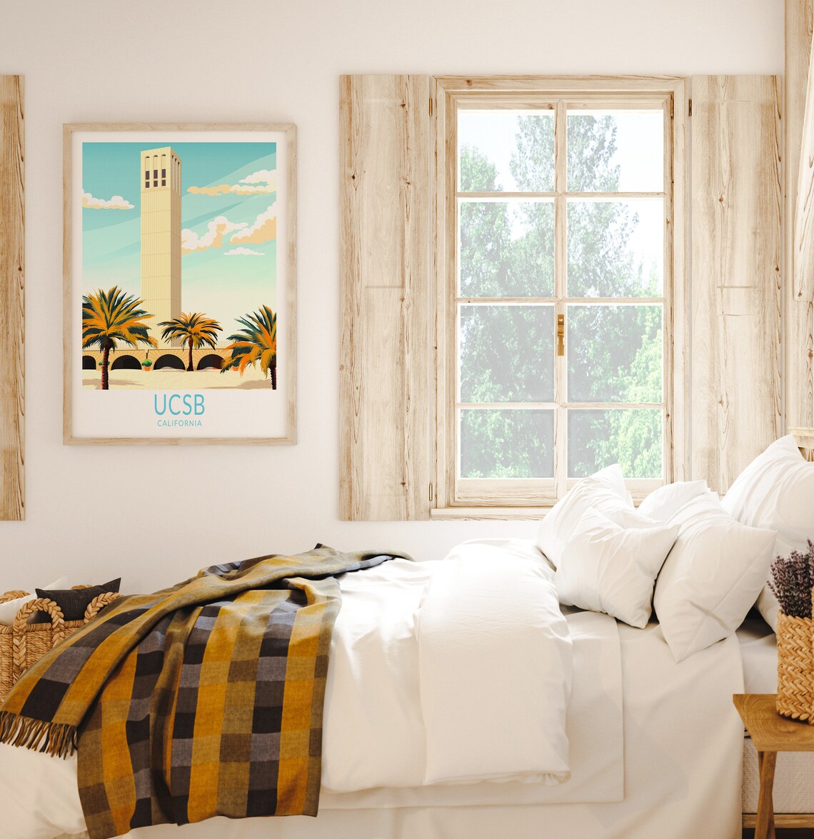 UCSB University Of California Santa Barbara Travel Poster - Image 3