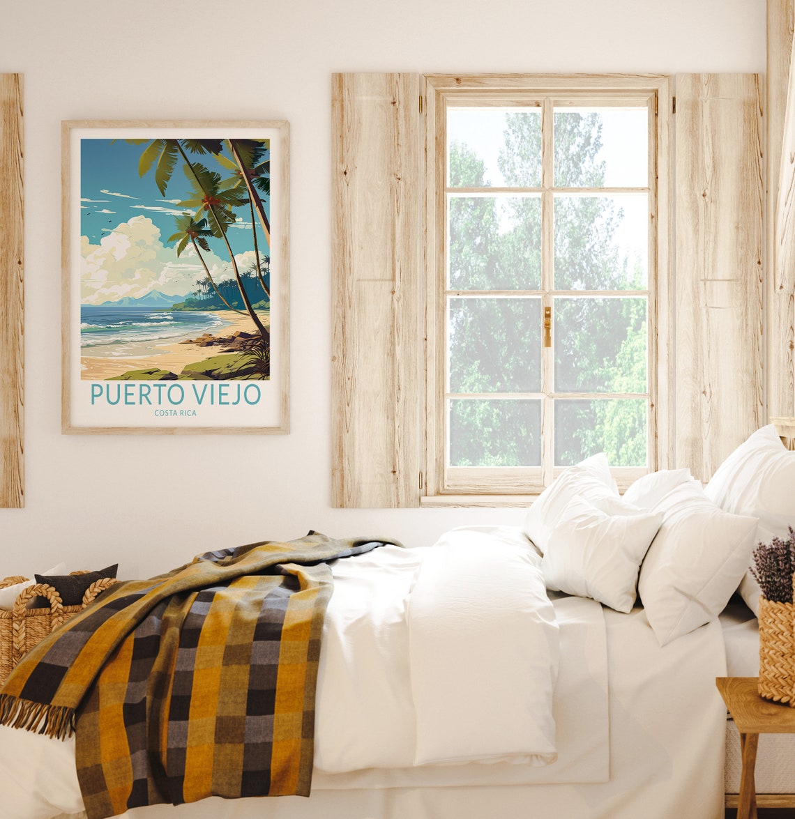 Puerto Viejo Costa Rica Travel Poster Puerto Viejo Costa Rica Travel Poster Print Costa Rica Costa Rica Travel Poster Wall Art - Image 2