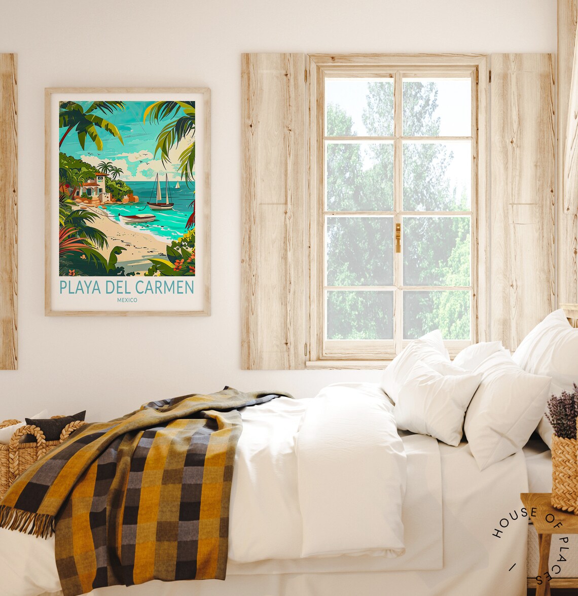 Playa Del Carmen Mexico Travel Poster, Coast Wall Art - Image 2
