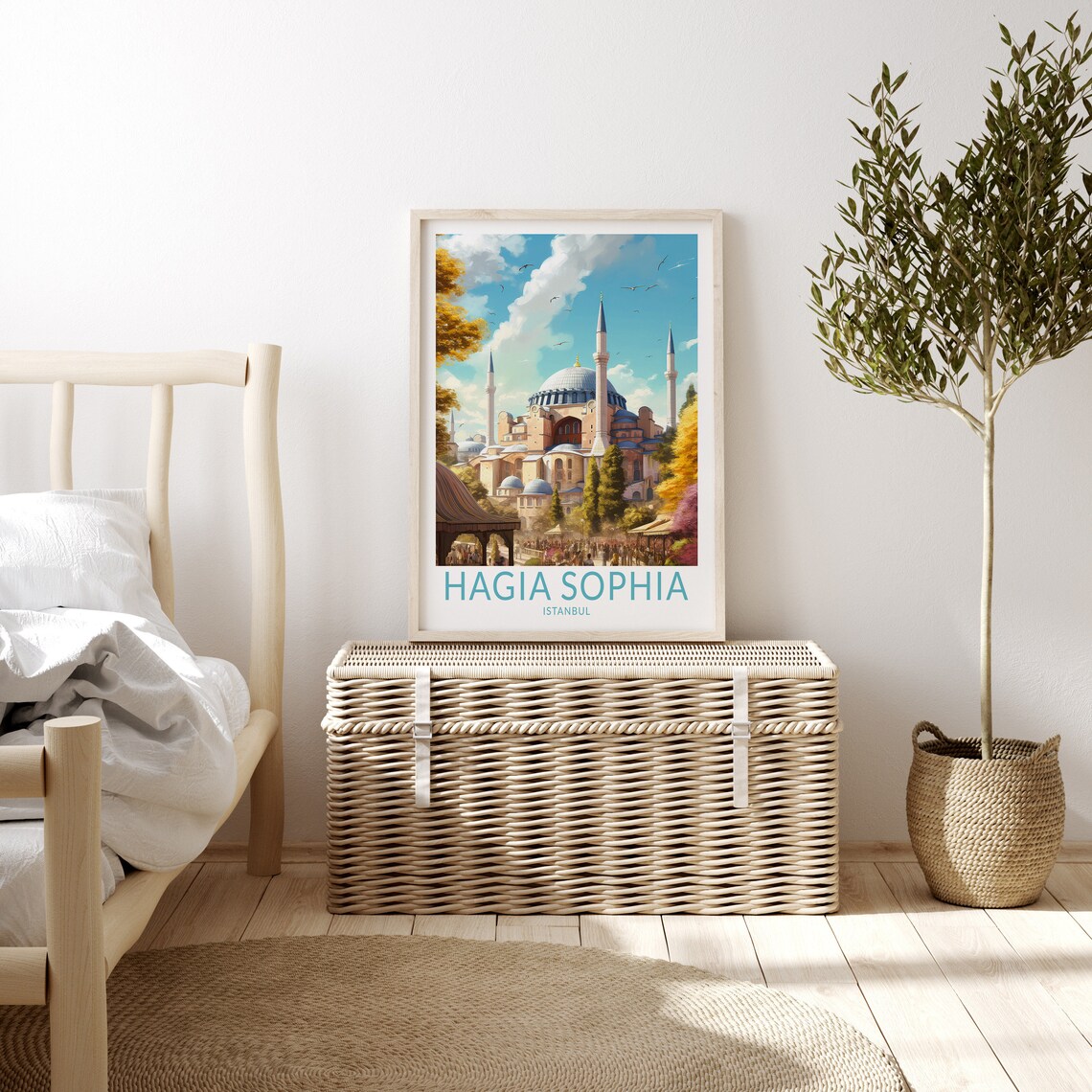 Hagia Sophia Istanbul Travel Poster, Turkey Travel - Image 3