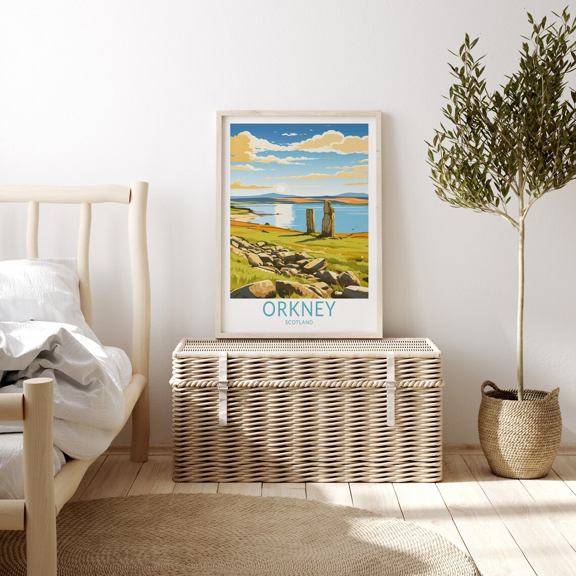 Orkney Travel Poster, Scotland Wall Art Print - Image 3